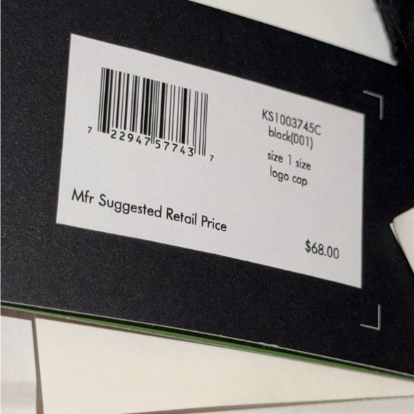 Kate Spade Black baseball hat with Spade Emblem - Picture 8 of 11